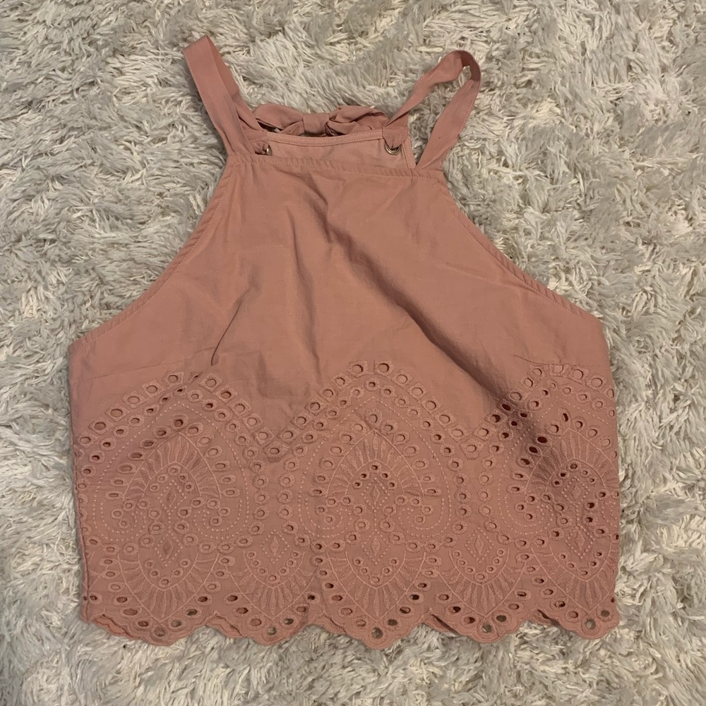 NWOT Blush Pink Halter Tank